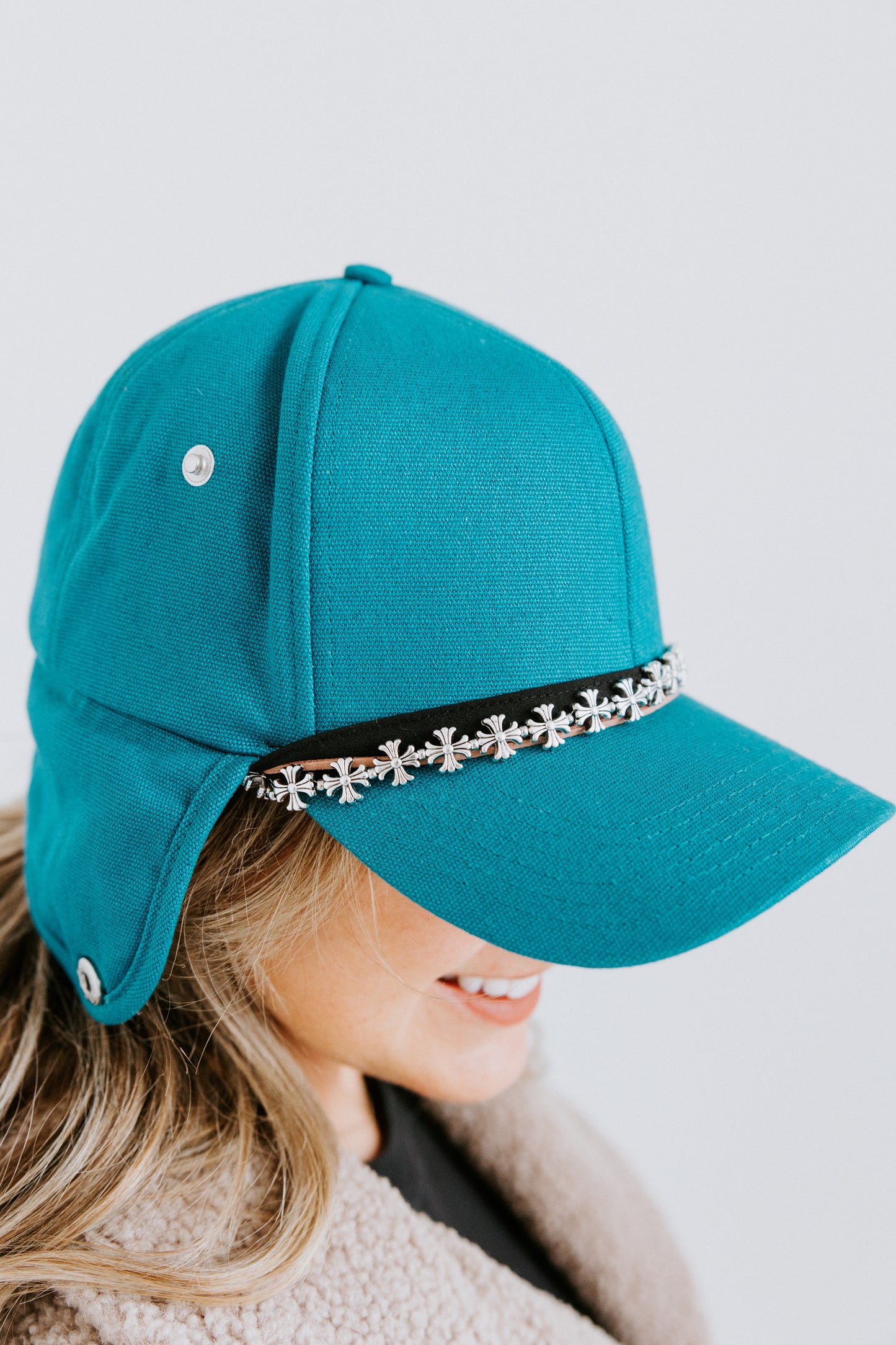 Teal Spur Trapper Hat - PRE-ORDER