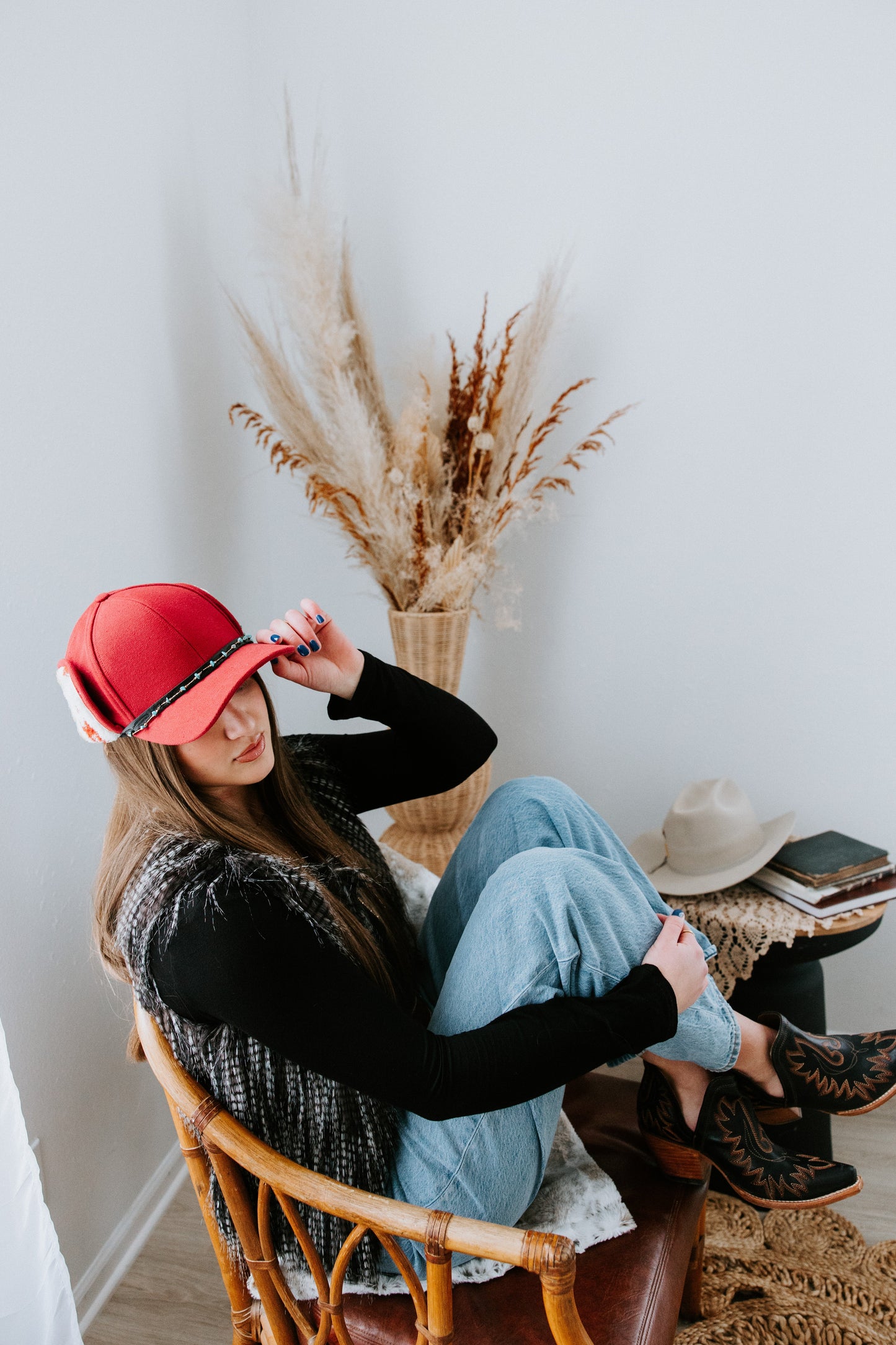 Burgundy Belle Earflap Hat