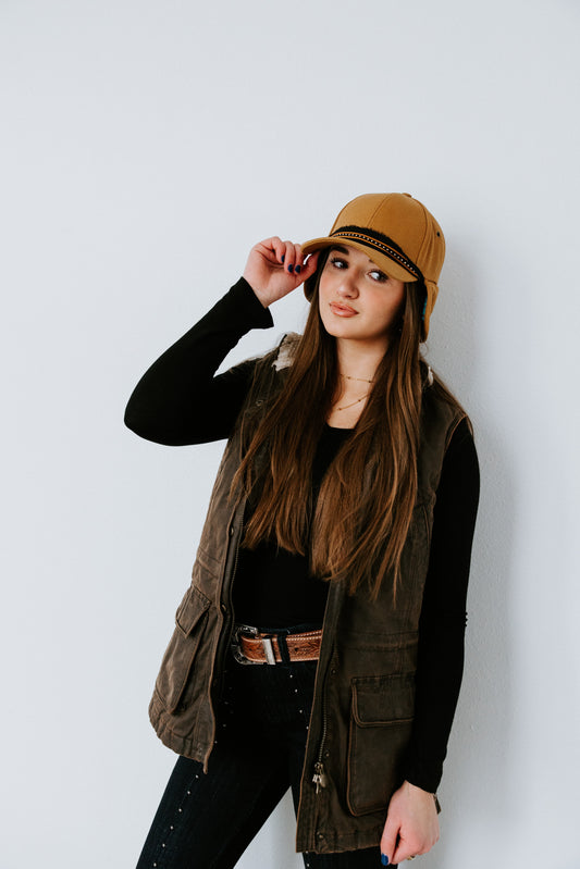 The Chestnut Ridge Earflap Hat