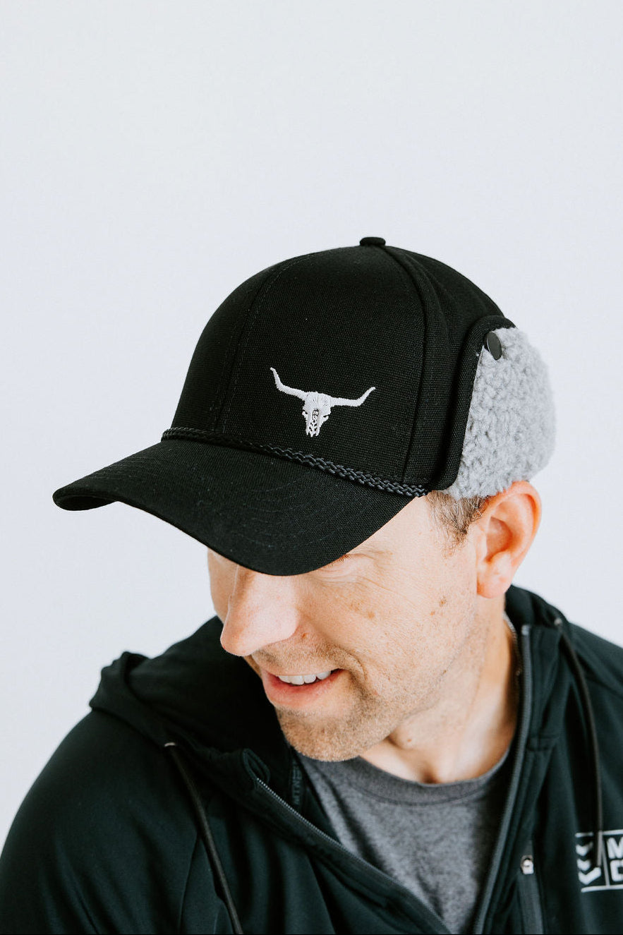 MEN's Black Ironwood-Trapper Hat