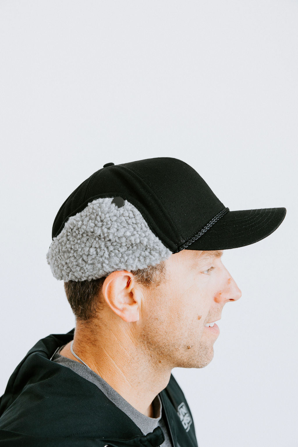 MEN's Black Ironwood-Trapper Hat