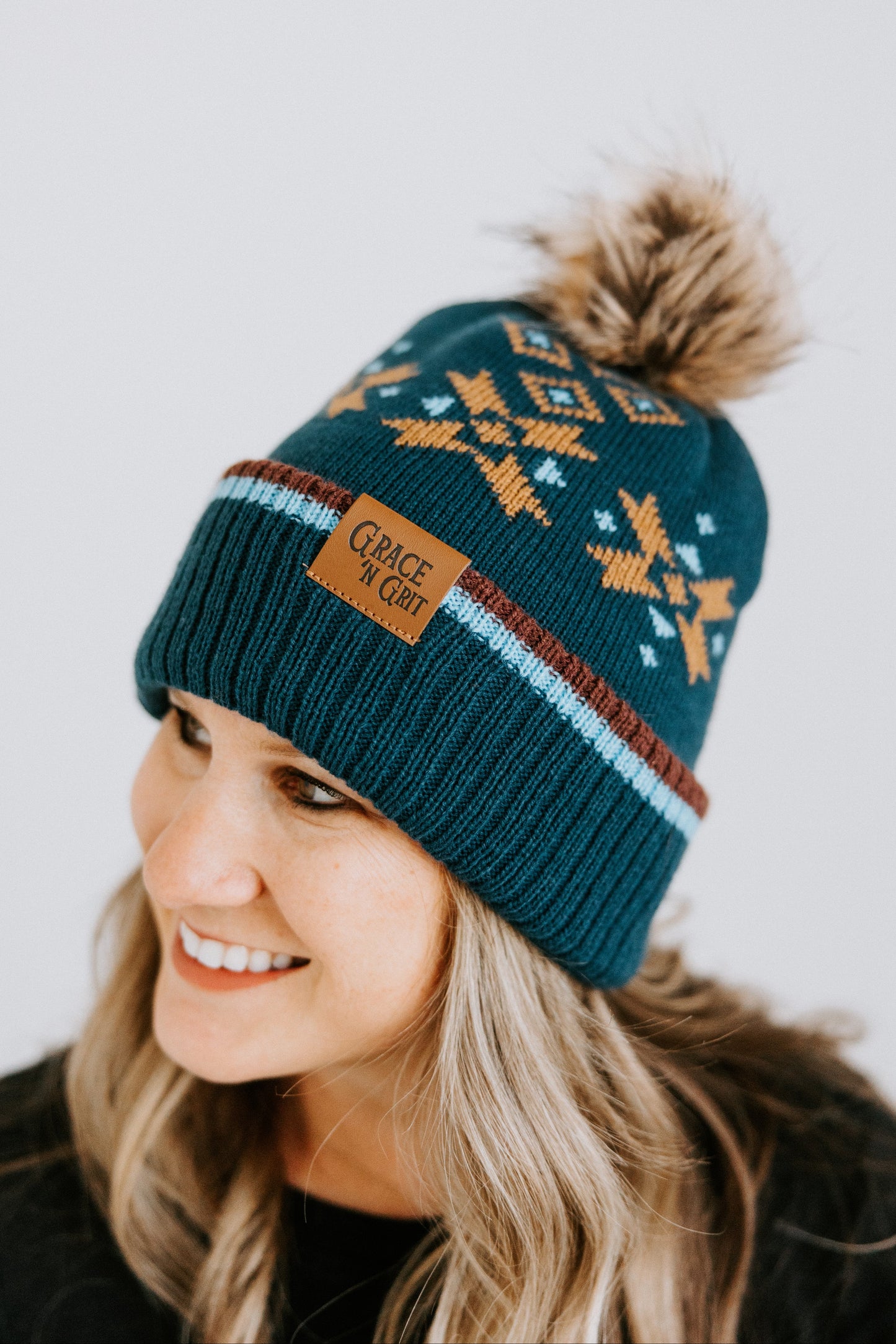 Double Diamond Beanie