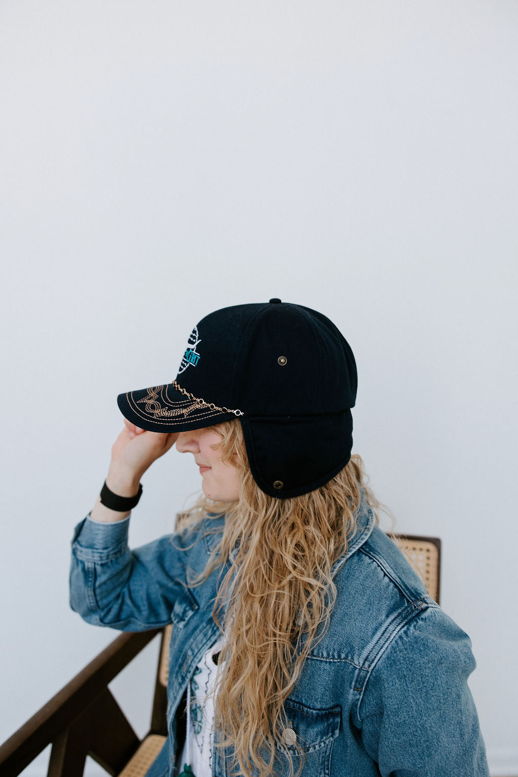 Midnight Navy Earflap Trapper Hat